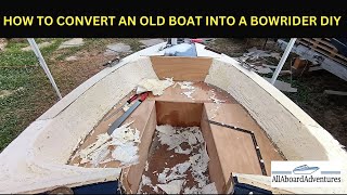 Boat conversion into Bowrider [upl. by Aihcela]