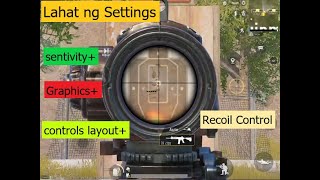 Sensitivity  Controls  Recoil  Graphics  PUbg Mobile TAGALOG [upl. by Ahkeber775]