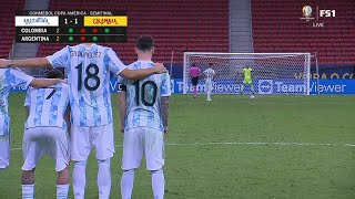 Argentina vs Colombia  Penalty kick 32 Semifinal 2021 [upl. by Concepcion839]