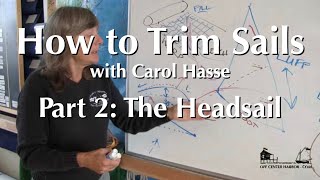 How to Trim Sails with Carol Hasse Part 2 – The Headsail [upl. by Gorlicki]