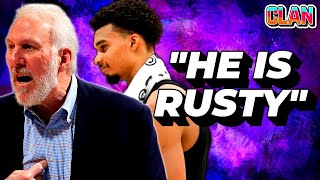 Popovich Keeps It HONEST On Wemby [upl. by Mloclam772]