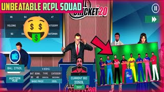 REAL CRICKET 20 RCPL AUCTION  UNBEATABLE SQUAD IN RCPL AUCTION [upl. by Eerpud]