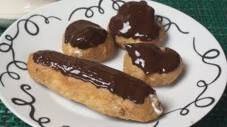 How to Make Chocolate Eclairs and Profiteroles [upl. by Rolandson]