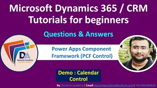 PCF Control Dynamics 365 Tutorial  PowerApps component framework Step by Step [upl. by Krenn]