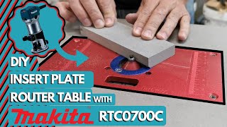 Router table insert plate for Makita RTC0700C [upl. by Nairahcaz943]