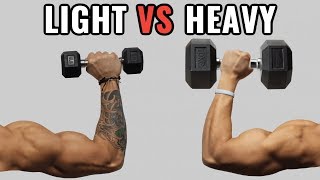 Light Weights vs Heavy Weights for Muscle Growth [upl. by Rettig727]