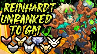 UNRANKED TO GM REINHARDT ONLY EDUCATIONAL [upl. by Ettari]