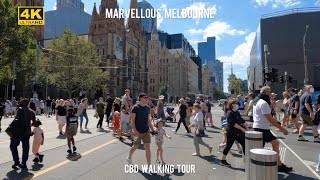 MARVELLOUS MELBOURNE  CBD WALKING TOUR [upl. by Pernick]