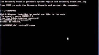 System Restore Using the Recovery Console in Windows XP [upl. by Poler]