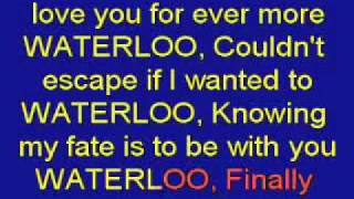 Abba Waterloo Karaoke Lyrics [upl. by Oren]