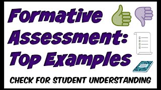 Formative Assessment Examples [upl. by Hembree571]