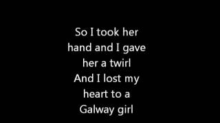 Steve Earle  The Galway Girl LYRICS VIDEO [upl. by Afesoj667]