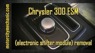 2015 Chrysler 300 ESM electronic shift module removal [upl. by Ahsenra664]