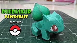 001 Bulbasaur Papercraft Tutorial Pokemon Papercraft [upl. by Drogin103]