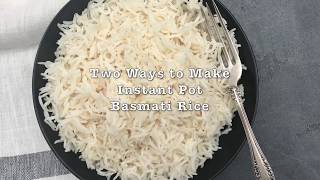 Perfect Instant Pot Basmati Rice [upl. by Arria]