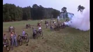 Picketts Charge 3rd Day Gettysburg 1863  the preparatory artillery barrage [upl. by Cornelle]