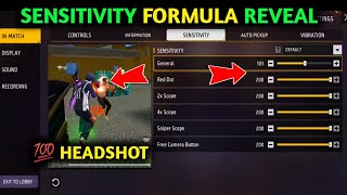 Free Fire headshot Sensitivity settings After update  Free Fire Sensitivity Formula reveal 🤫 [upl. by Grigson]