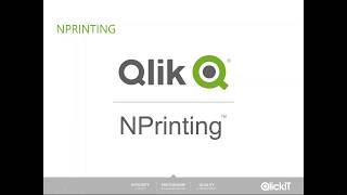 Exploring Qlik NPrinting [upl. by Annoek]