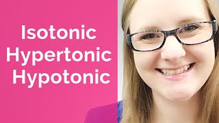 Isotonic Hypertonic Hypotonic EASY [upl. by Rorke]