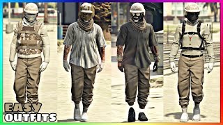 Top 4 Best Easy To Make Male Tryhard Tan Jogger Outfits 2 GTA Online [upl. by Refinaj]