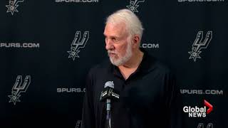 San Antonio Spurs coach Gregg Popovich tears into Donald Trump [upl. by Mccowyn338]