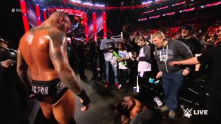 Randy Orton utterly dismantles Seth Rollins Raw March 9 2015 [upl. by Churchill]