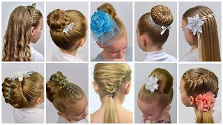 TOP 10 CUTE EASY Hairstyles  2024 Hair Compilation  Prom Hairstyles by LittleGirlHair [upl. by Clift801]