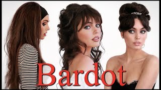 60s VINTAGE HAIR  Brigitte Bardot Hair Tutorial [upl. by Luzader]