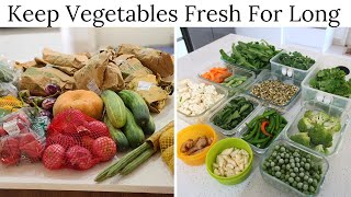 How To Keep Vegetables Fresh For Long  Vegetable Storage Tips [upl. by Maddie]