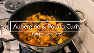 Aubergine And Potato Curry Recipe  Baingan Aloo Sabzi  Vegan Curry [upl. by Wimsatt935]