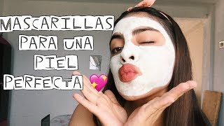 3 MASCARILLAS CASERAS PARA UNA PIEL PERFECTA  Denisse Uff [upl. by Aridaj]