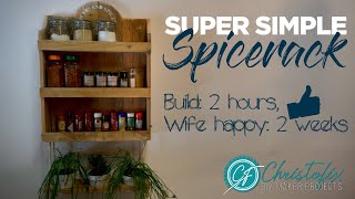 DIY Spice rack from reclaimed wood  DIY Home decoration [upl. by Okomom]