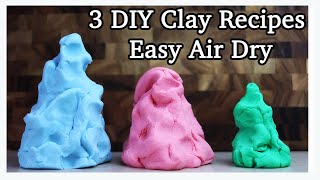 DIY Air Dry Clay Recipes FAST and EASY [upl. by Pratte]