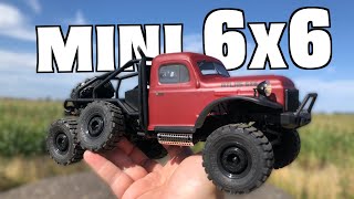 The ONLY 6x6 Mini RC Crawler you can buy 118 Scale FMS Atlas 6x6 RC Car [upl. by Ahsial]