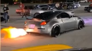 350z ISR single exit exhaust compilation with flames [upl. by Alisun350]