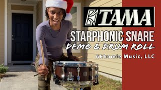 How to Buzz Roll Multiple Bounce Drum Roll  Tama Starphonic Snare Drum  Bubinga  DEMO amp Review [upl. by Chelsea]