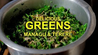 PIKA NA RAYCH  How to cook mboga za kienyeji  Managu  Terere  african nightshade amp amaranthus [upl. by Idnir]