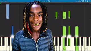 YNW Melly  Murder On My Mind  Piano Tutorial [upl. by Okihsoy]