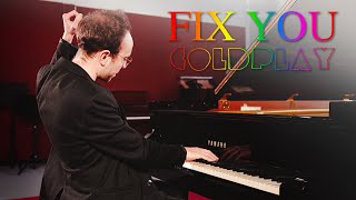 FIX YOU by COLDPLAY Advanced Piano Cover  Costantino Carrara [upl. by Otrepur]