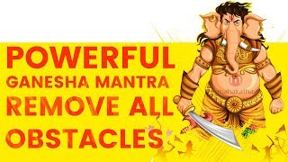 POWERFUL GANESHA MANTRA TO REMOVE OBSTACLES 2024  Pranamya Shirasa Devam Gauri Putram Vinayakam [upl. by Budd]