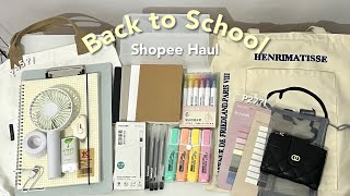 AFFORDABLE SHOPEE BACK TO SCHOOL HAUL 2022 📝  Philippines  Ysabelle Rumbaoa [upl. by Dahle204]