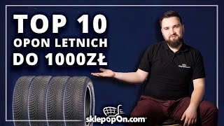 OPONY LETNIE  TOP 10 20555R16 do 1000zł za komplet [upl. by Iverson]