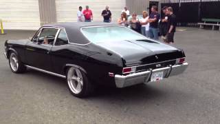 Pro touring black chevy nova [upl. by Obaza]