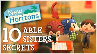 10 Able Sisters SECRETS You Missed  Animal Crossing New Horizons ACNH Hidden Details [upl. by Hgielah]