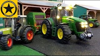 BRUDER Toys TRACTORS for Children FARM WORLD all machinery in LONG PLAY [upl. by Martijn]