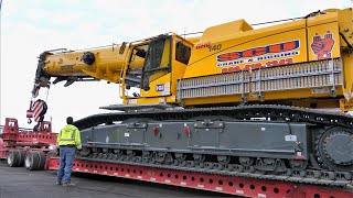 Transporting the Grove Crawler Crane from Conexpo [upl. by Yrak165]