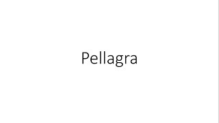 Pellagra  For Medical Students [upl. by Naryt157]