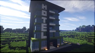 Minecraft TENHA UM HOTELPRÉDIO MODERNO EM UM SEGUNDO [upl. by Brandenburg]