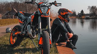 KTM EXC 125 SUPERMOTO SPRING BIKELIFE [upl. by Enialahs]