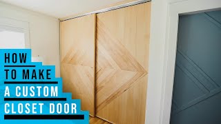 How To Make Custom Sliding Closet Doors [upl. by Eimak267]